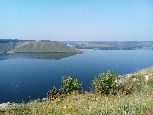 Zalew w Bakocie, z racji wspaniałcyh widoków zwany zachodnioukraińskim Krymem
