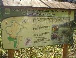 Rezerwat Mójka - tablica informacyjna przy wyjściu na trasę