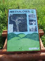Nieznajowa - Tablica informacyjna - tyle zostało z ludnej wsi