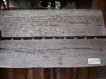 Nowosiółki - tablica z Baligrodu spod pomnika Świerczewskiego
