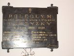 tablicy ku czci poległych w walkach o wolnośc Ojcćyzny